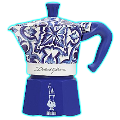 Bialetti Dolce & Gabbana Moka Express 3 Cups Blu Med