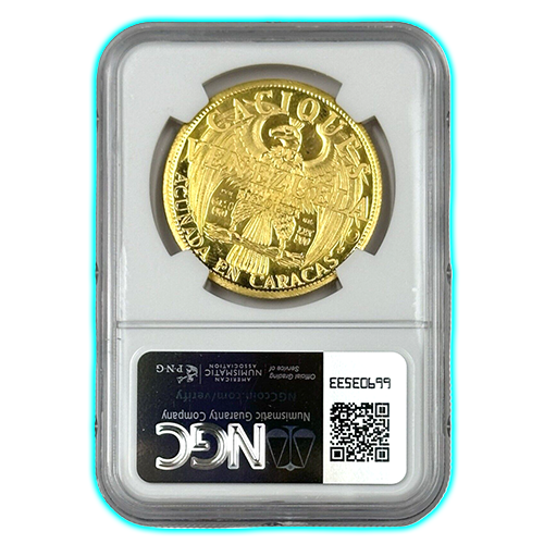 Venezuela 100 Bolivares Chacao 22.2g Gold Caciques