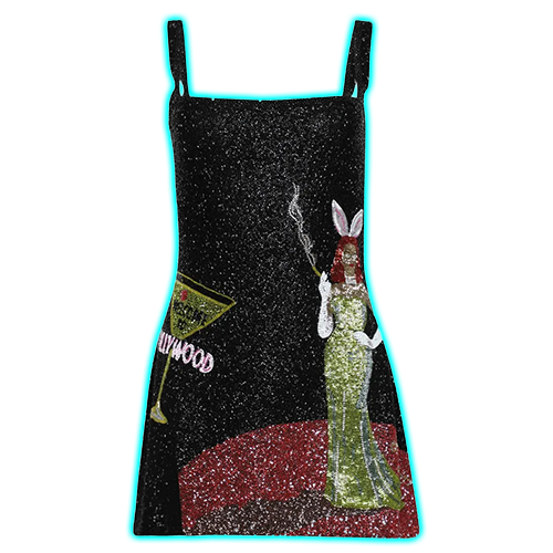 Clio Peppiatt Bunny mini dress