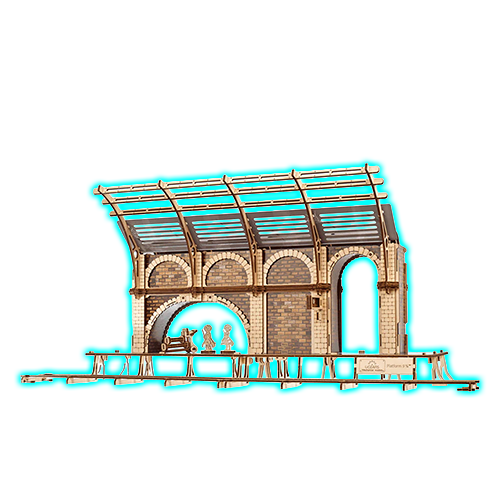 Ugears Harry Potter Platform 9 3/4 Wooden 3D Puzzle Model Kit