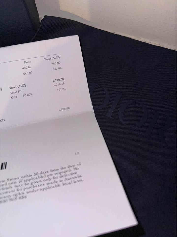 Dior reversible belt