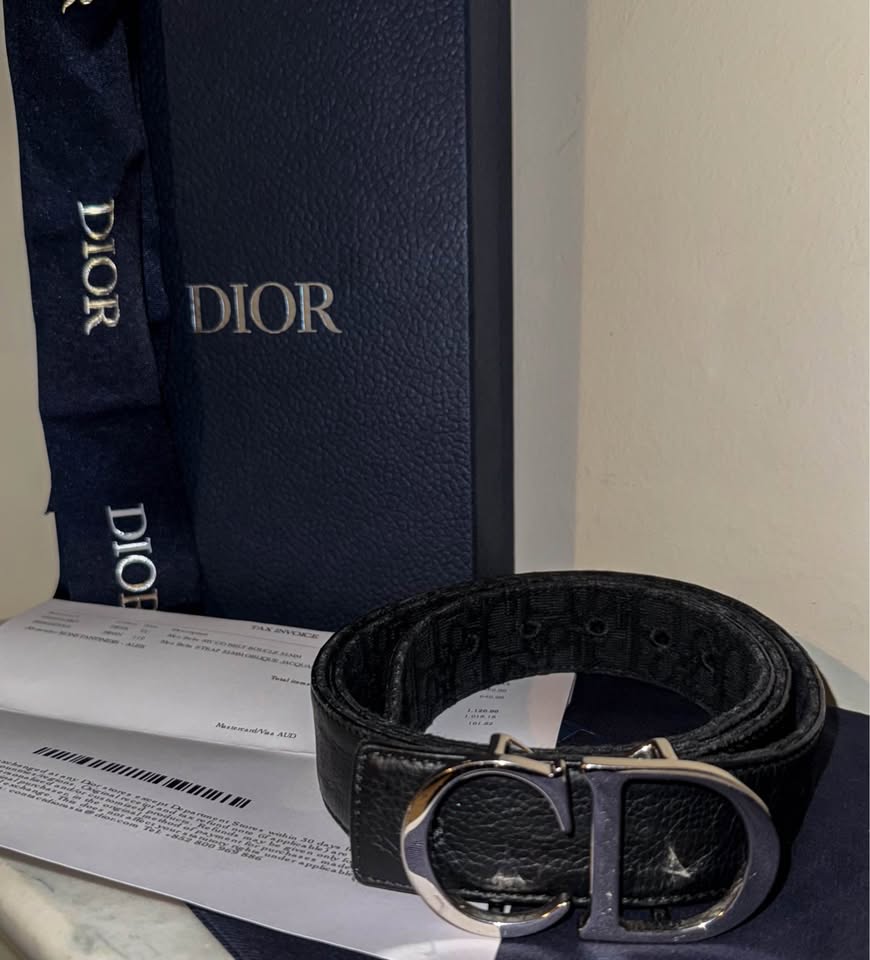 Dior reversible belt