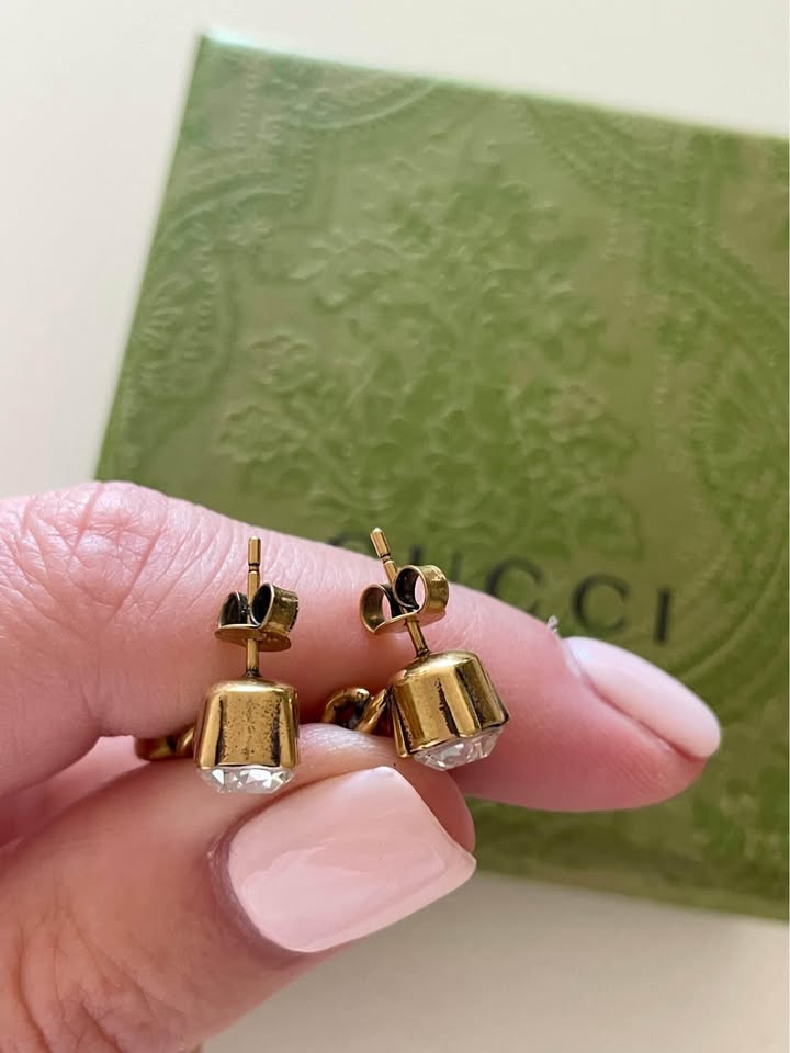 Gucci Crystal Double G earrings