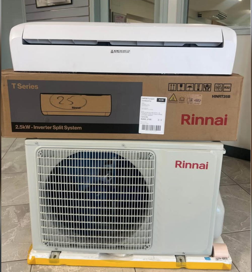 Rinnai Split System 2.5kw- 3.5kw- 5.0kw- 7.0kw-8.0kwAir Conditioner built in WiFi & 7 years Warranty