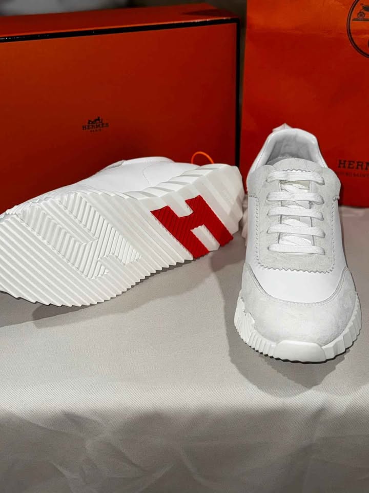 Hermes bouncing sneakers men's shoes size 9