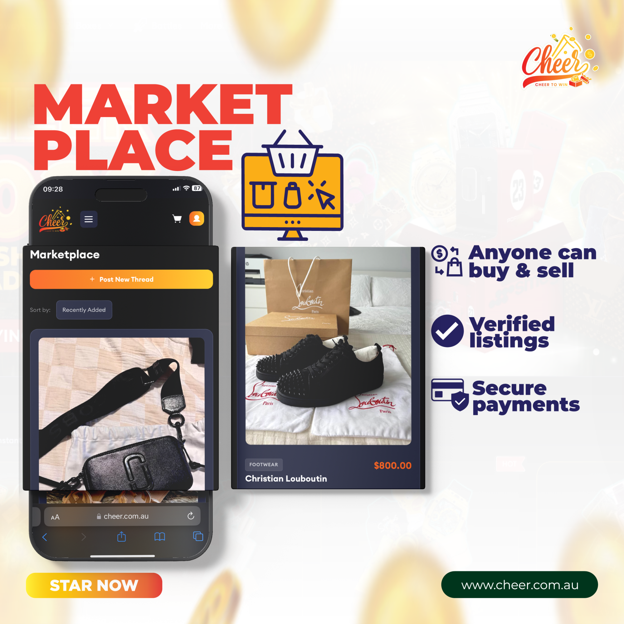 Cheer Marketplace – Buy & Sell Online in Australia | Local Deals, Fast & Secure