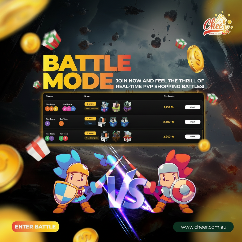 Cheer Battles - Choose Your Battle Mode: Share, Crazy, or Team Champion!