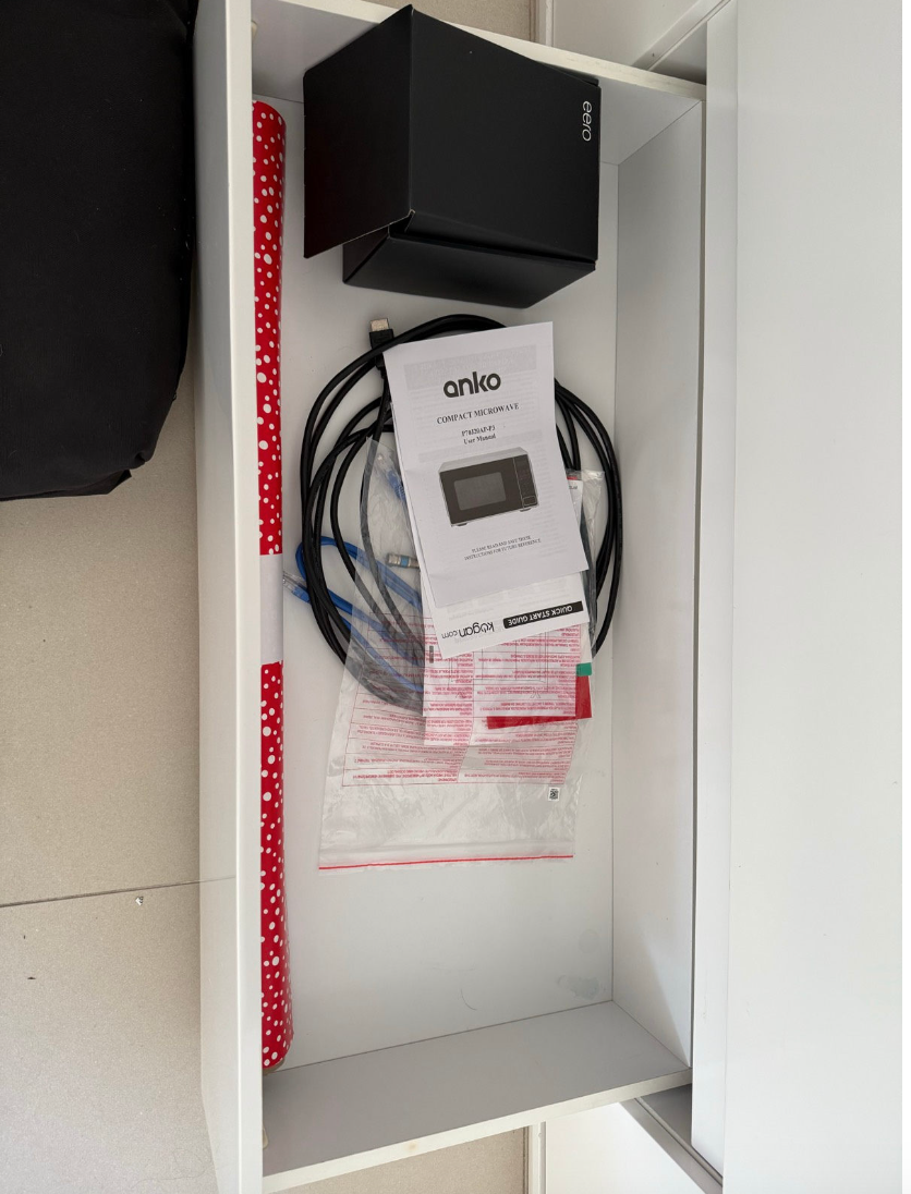 White TV Unit / Entertainment Cabinet – Modern & Sturdy