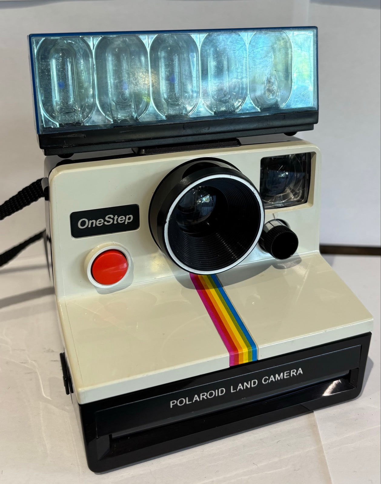 Vintage Polaroid SX-70 OneStep Rainbow Stripe