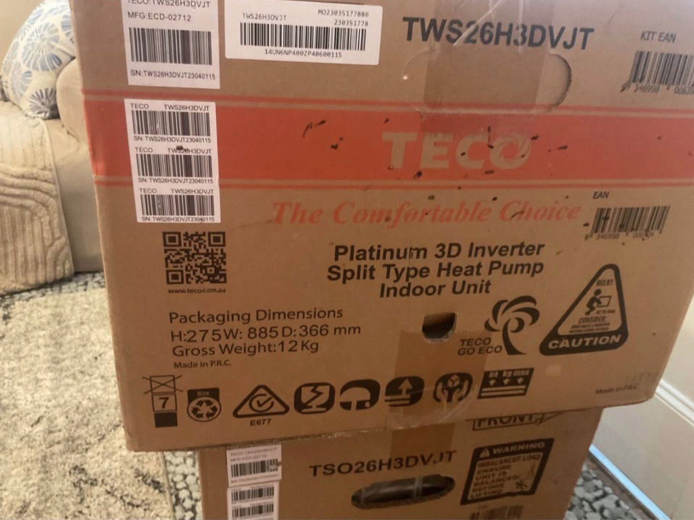 TECO split system Air Conditioner