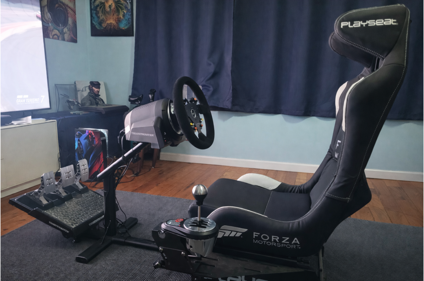 PS5 Racing Simulator – Playseat Forza + Thrustmaster T-GT II