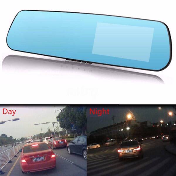 720P HD Lens Car DVR Rear View Mirror G-sensor Dash Cam Video Cam