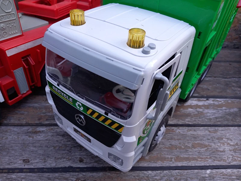 kids toy garbage truck with sounds. Large toy truck
