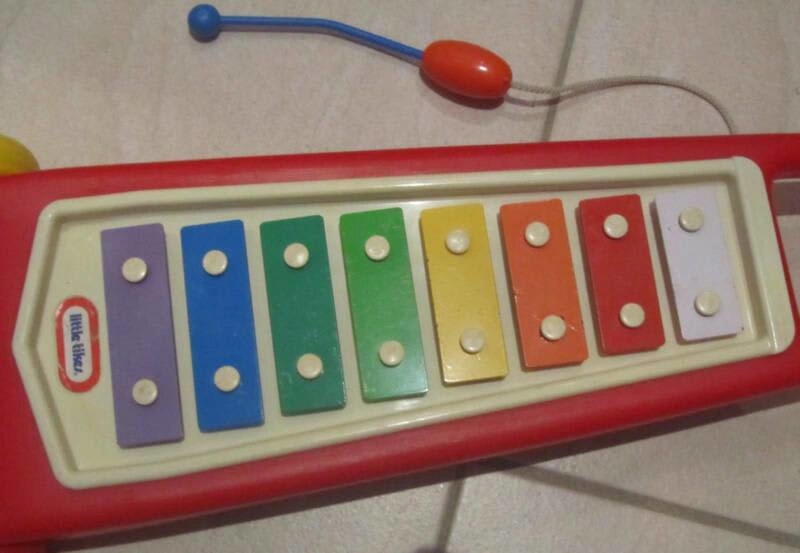 Little Tikes Vintage Pull Along Xylophone Kids Toddler Musical Toy