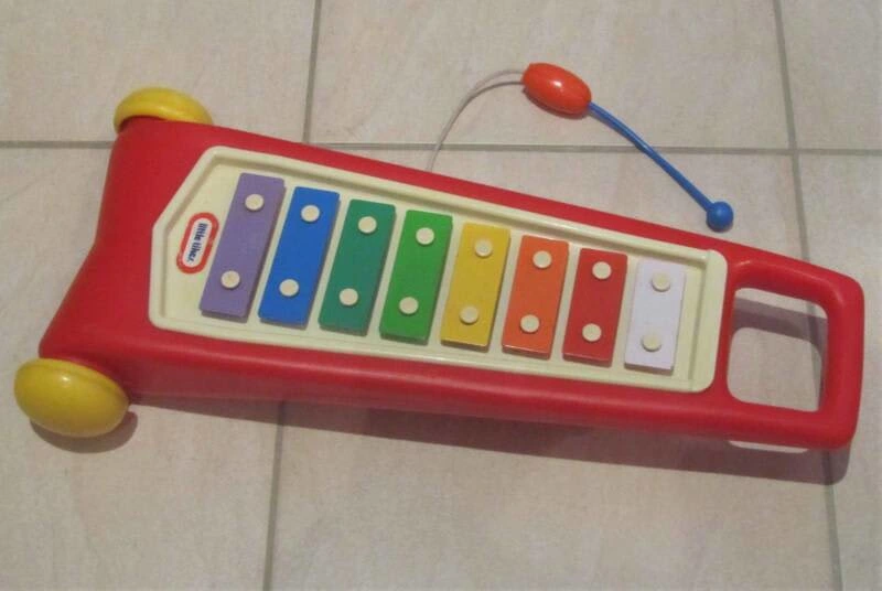 Little Tikes Vintage Pull Along Xylophone Kids Toddler Musical Toy
