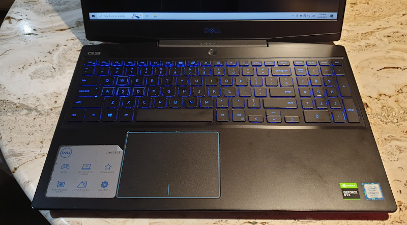 Gaming / work Laptop Dell G3 3590 i7 9750H 12GB Ram GTX 1650 256GB