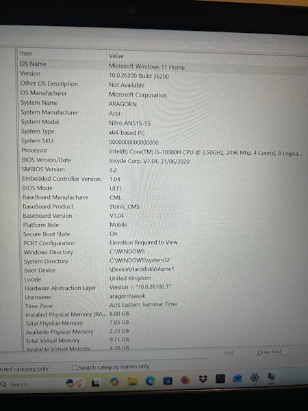 Acer nitro 5 gaming laptop