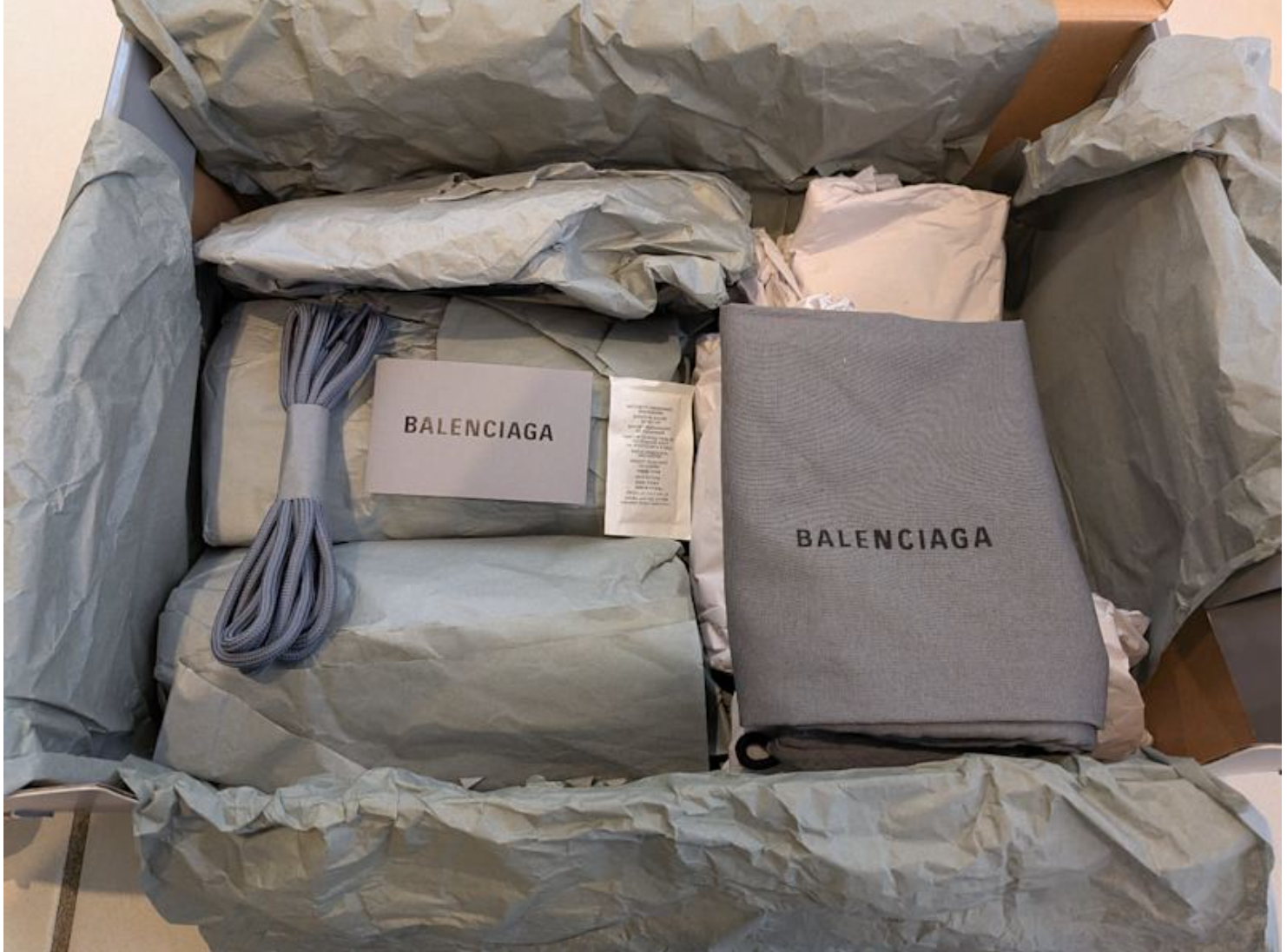 BALENCIAGA TRACK.2 SNEAKERS SHOES GREY BLACK SIZE UK8/EU42/US9/JP27.5