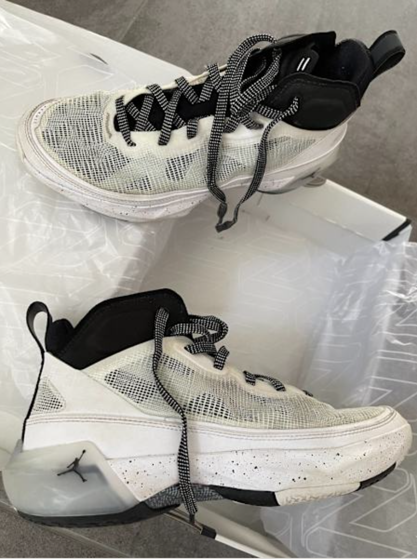 Air Jordan 37 Oreo sneakers- unisex Rubber/Fabric/Mesh 10 white