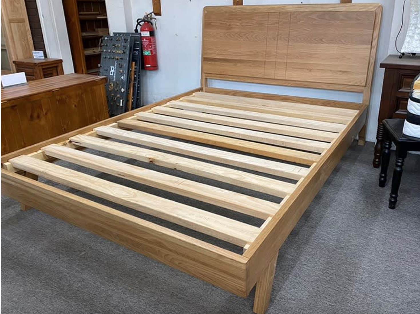 MONICA AMERICAN OAK HARDWOOD QUEEN BED
