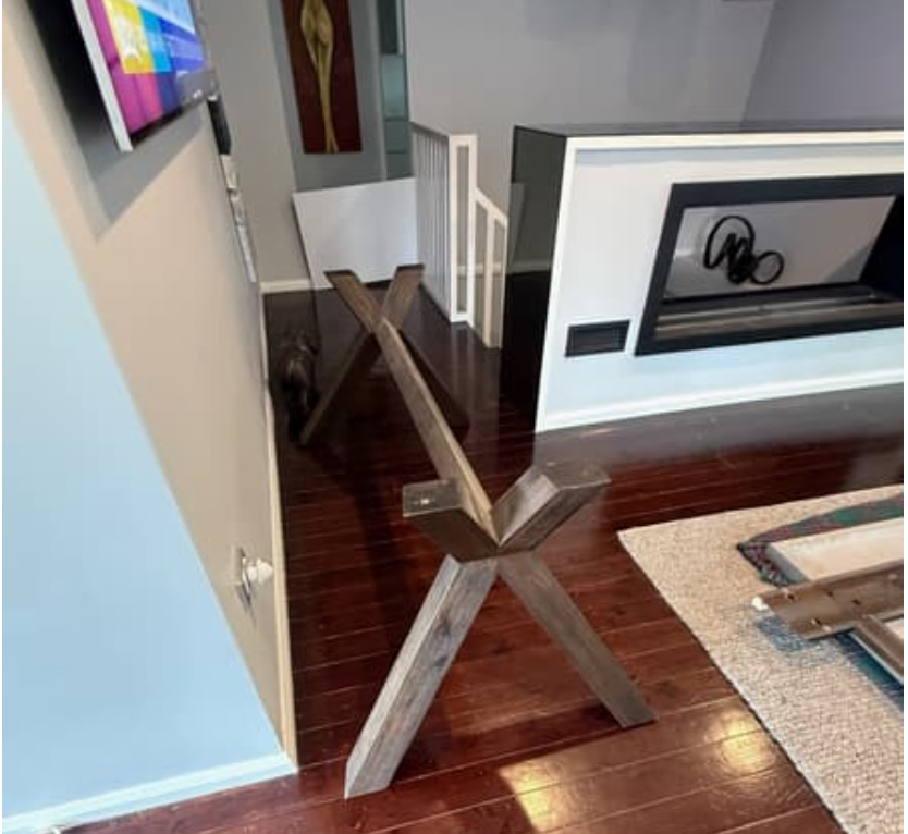 Dining Table Legs - NICK SCALI - Designer Walnut Timber Legs/Base