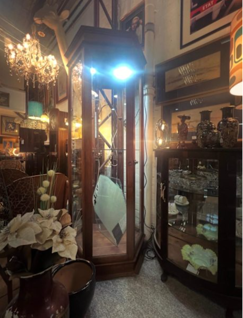 Original Hexagonal Museum Display Cabinet